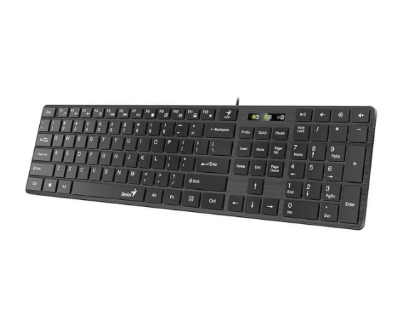 TECLADO GENIUS SLIMSTAR 126 WIRED USB NEGRO